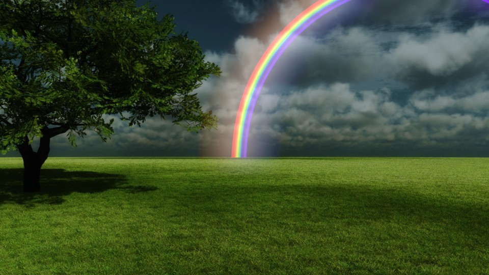 Rainbow, shader and compositing preview image 2